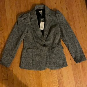 Black and white blazer